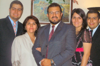 Luis and Diana Rodenas, with Esteban, Jackie, and Pablo